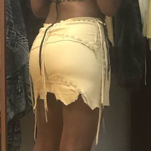 Leather skirt